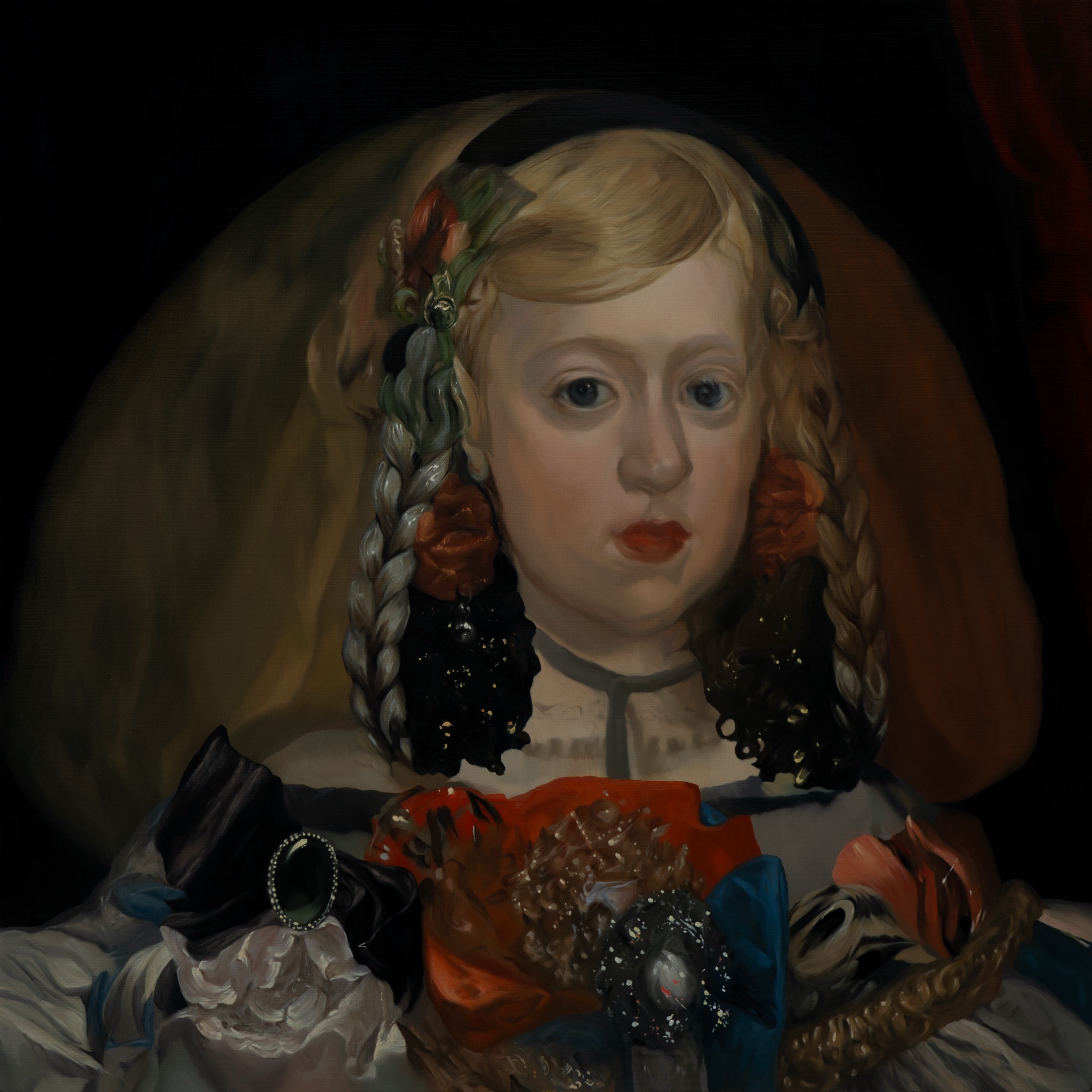 Infanta Margarita Teresa No. 3, 2024, oil on canvas by Seong Keun Park.