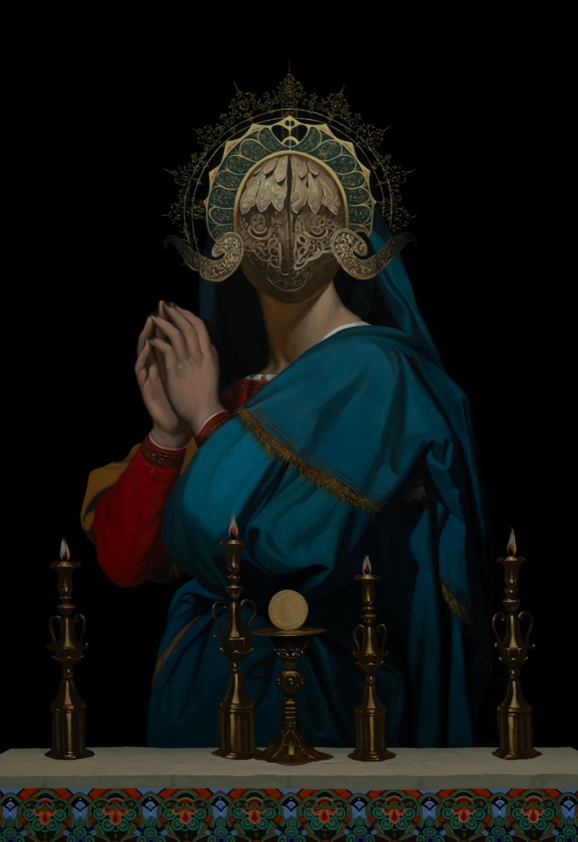 Portrait of Desire (after Ingres), 2024, oil on canvas by Seong Keun Park.
