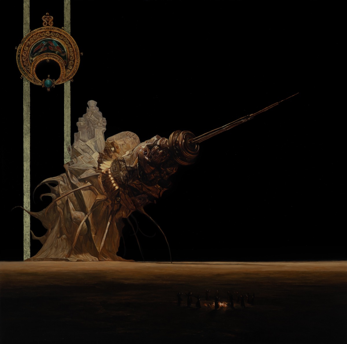 Ornamental Void No. 1, 2025, oil on canvas by Seong Keun Park.