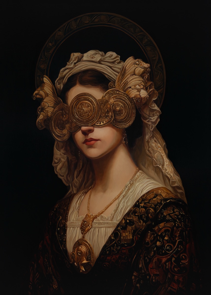 Portrait of Desire No. 1, 2025, oil on canvas by Seong Keun Park.